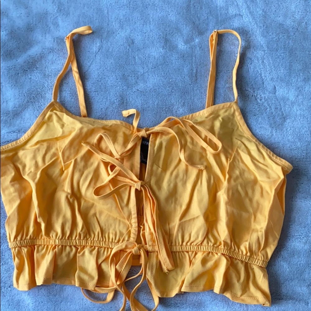 Yellow Crop top